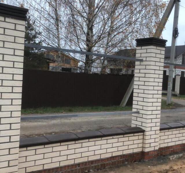 Колпак Zking Бона ХайТек Коричневый на столб 1.5х1.5 кирпича (385х385мм) в Геленджике фото