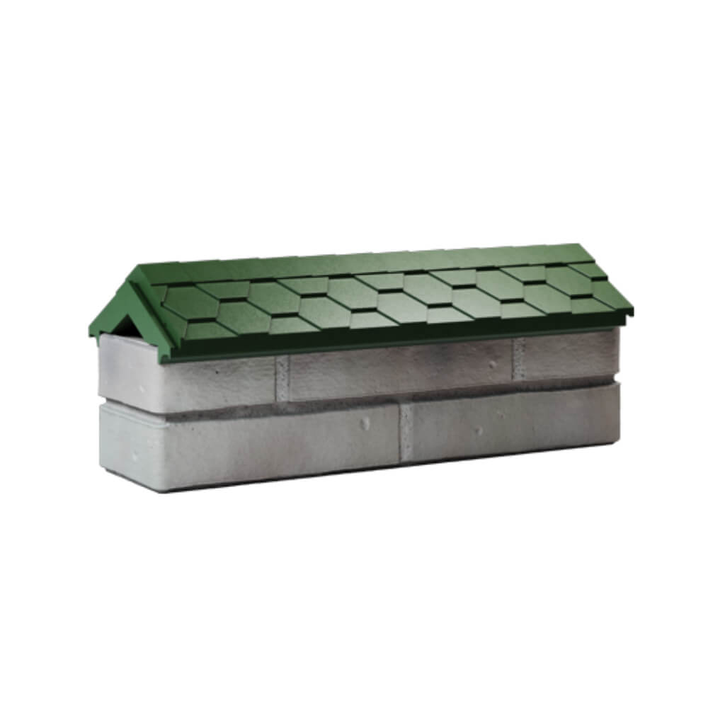 Парапет Zking Эверест Зеленый с посадкой на 0.5 кирпича (130мм) Геленджик фото