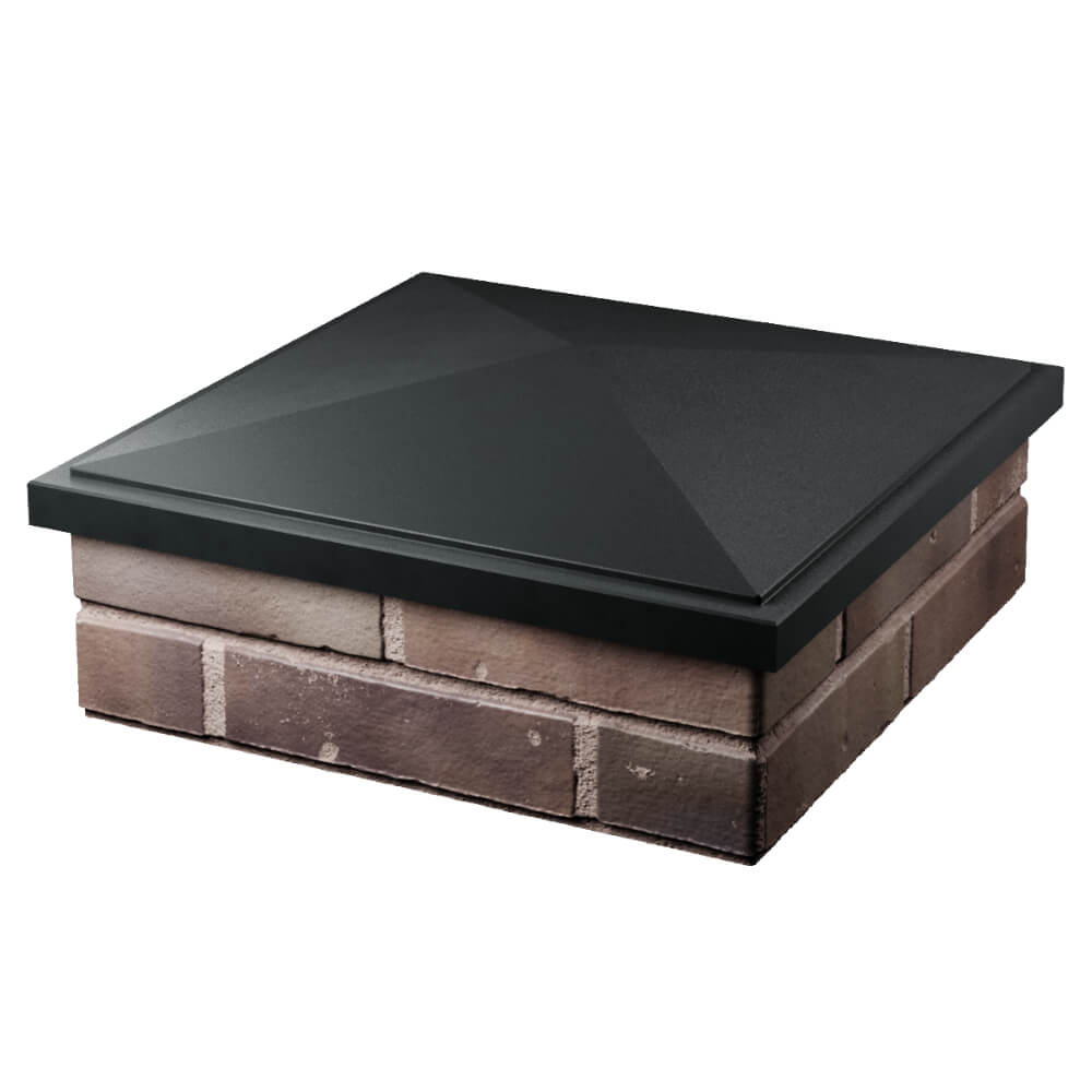 Колпак Zking БонаМоно Черный на столб 2х2 кирпича (515х515, 530х530мм) в Геленджике фото