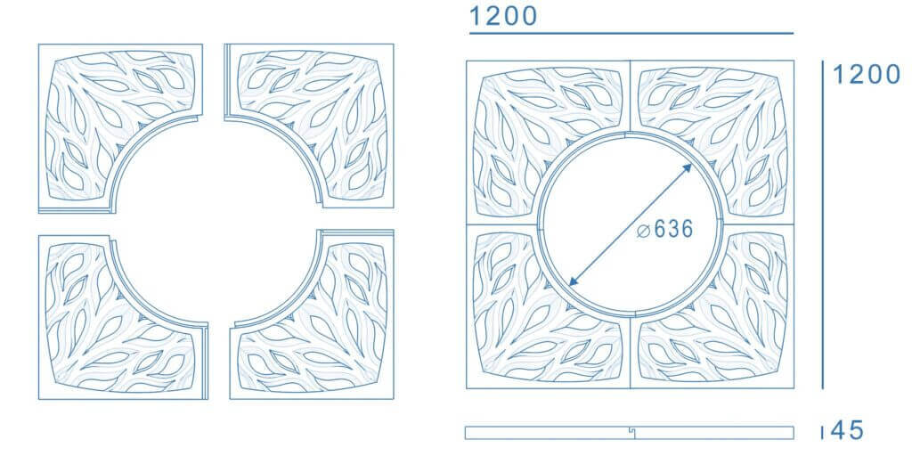 Приствольная решетка для дерева ZKING CRUST 1.2х1.2м Черная в Геленджике фото