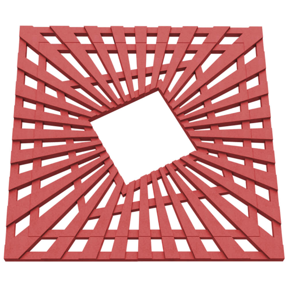 Приствольная решетка для дерева ZKING ATMOSPHERE 1.2х1.2м Красная в Геленджике фото