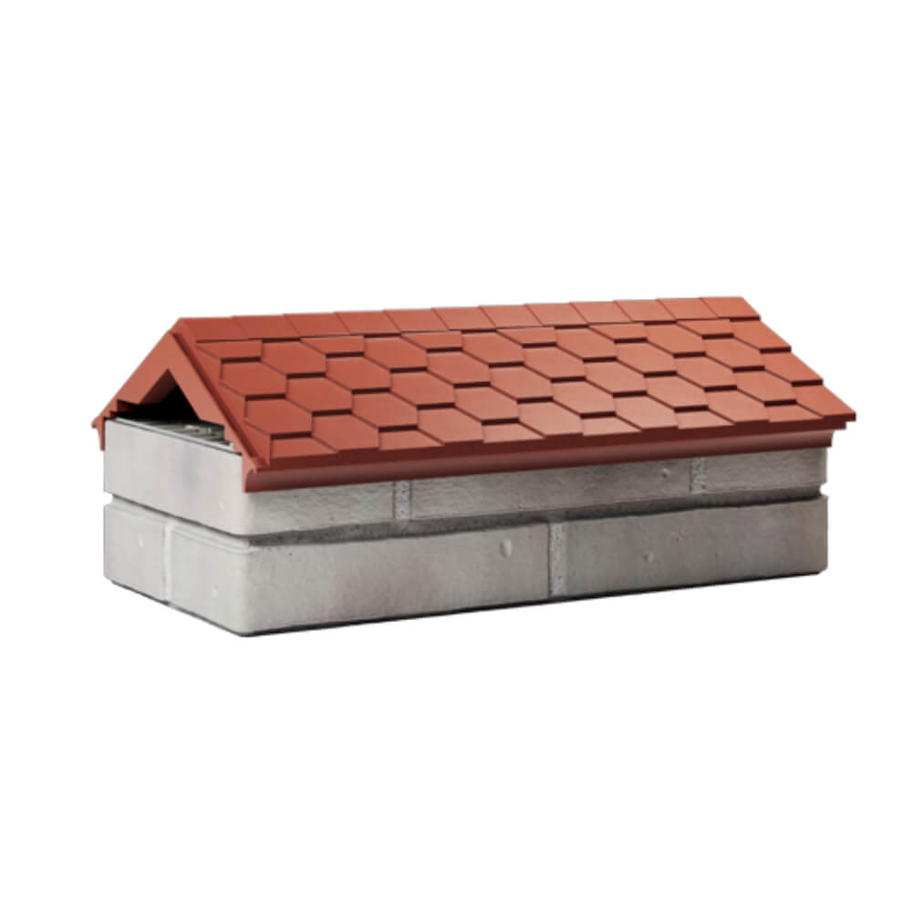 Парапет Zking Эверест Красный с посадкой на 1 кирпич (200/225/255мм) Геленджик фото