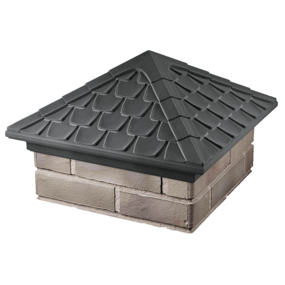 Колпак Zking Эльбрус Серый на столб 1.5х1.5 кирпича (385х385мм) в Геленджике фото