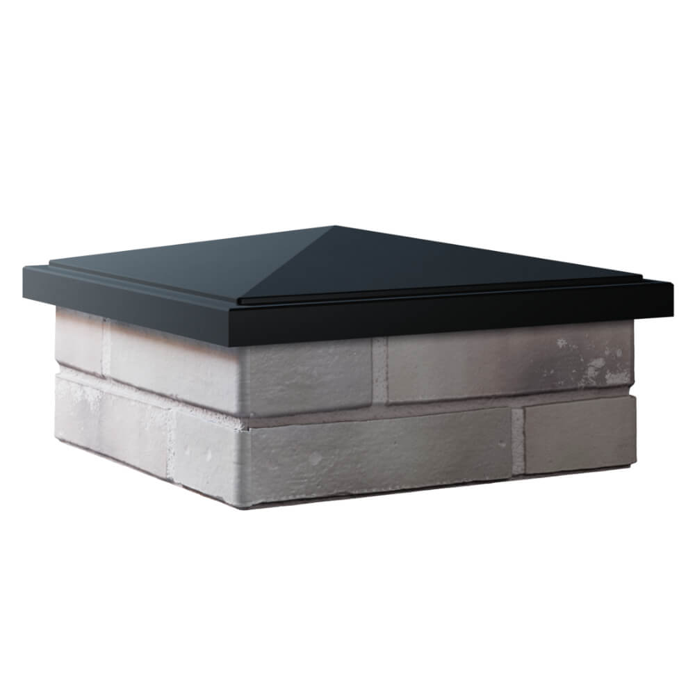 Колпак Zking БонаМоно Черный на столб 1.5х1.5 кирпича (385х385, 400х400мм) в Геленджике фото