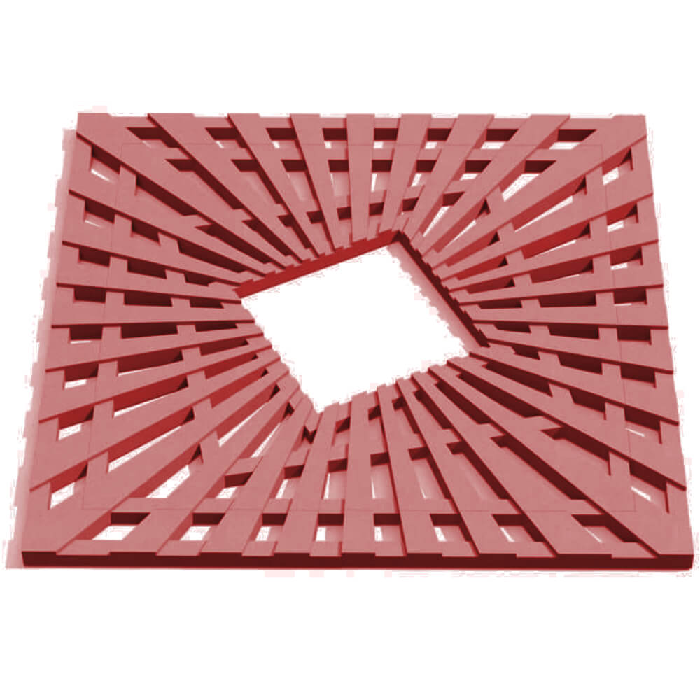 Приствольная решетка для дерева ZKING ATMOSPHERE 1.2х1.2м Красная Геленджик фото