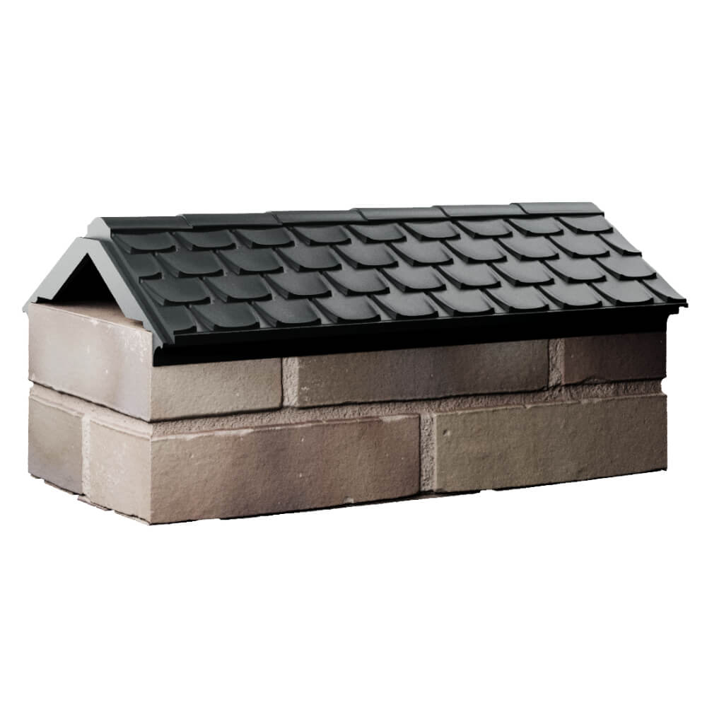 Парапет Zking Эльбрус Черный с посадкой на 1 кирпич (255мм) Геленджик фото