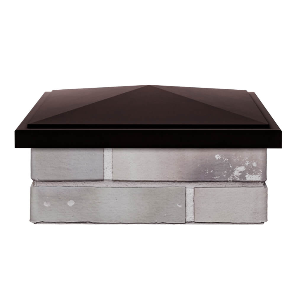 Колпак Zking БонаМоно Коричневый на столб 1.5х1.5 кирпича (385х385, 400х400мм) Геленджик фото