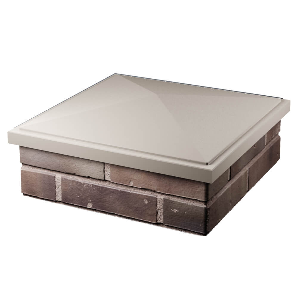 Колпак Zking БонаМоно Бежевый на столб 2х2 кирпича (515х515, 530х530мм) в Геленджике фото