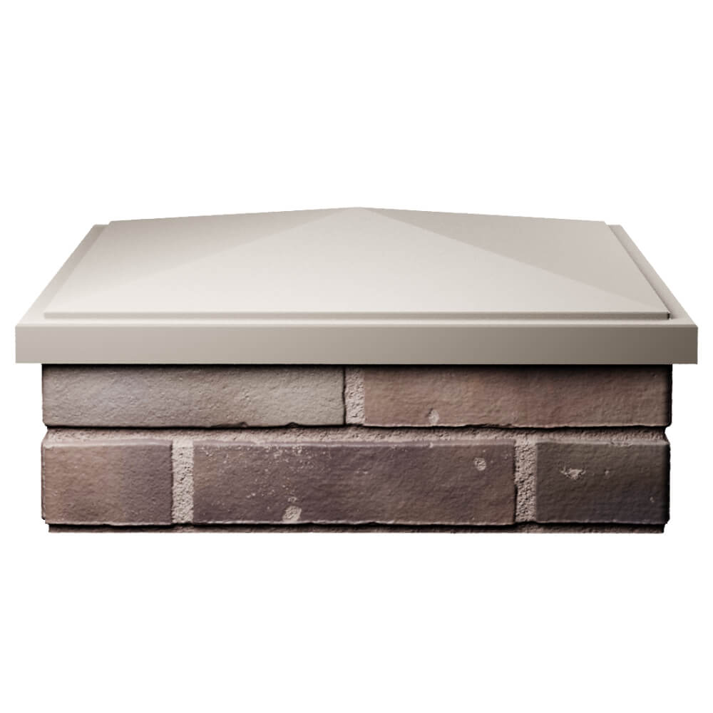 Колпак Zking БонаМоно Бежевый на столб 2х2 кирпича (515х515, 530х530мм) Геленджик фото