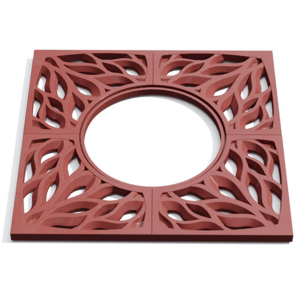 Приствольная решетка для дерева ZKING CRUST 1.2х1.2м Красная Геленджик фото