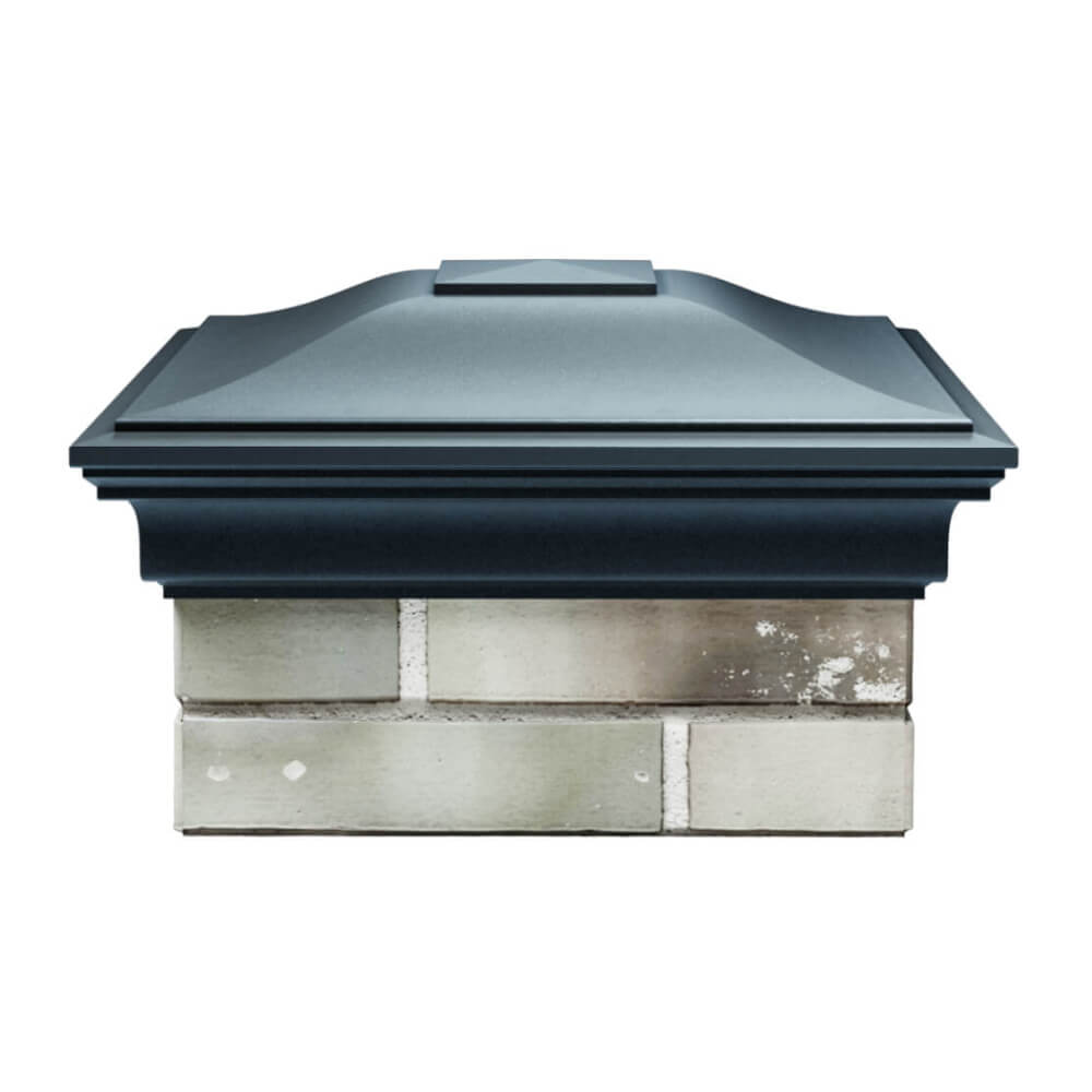 Колпак Zking Монблан Серый на столб 1.5х1.5 еврокирпича 0.7НФ (355х355мм) Геленджик фото