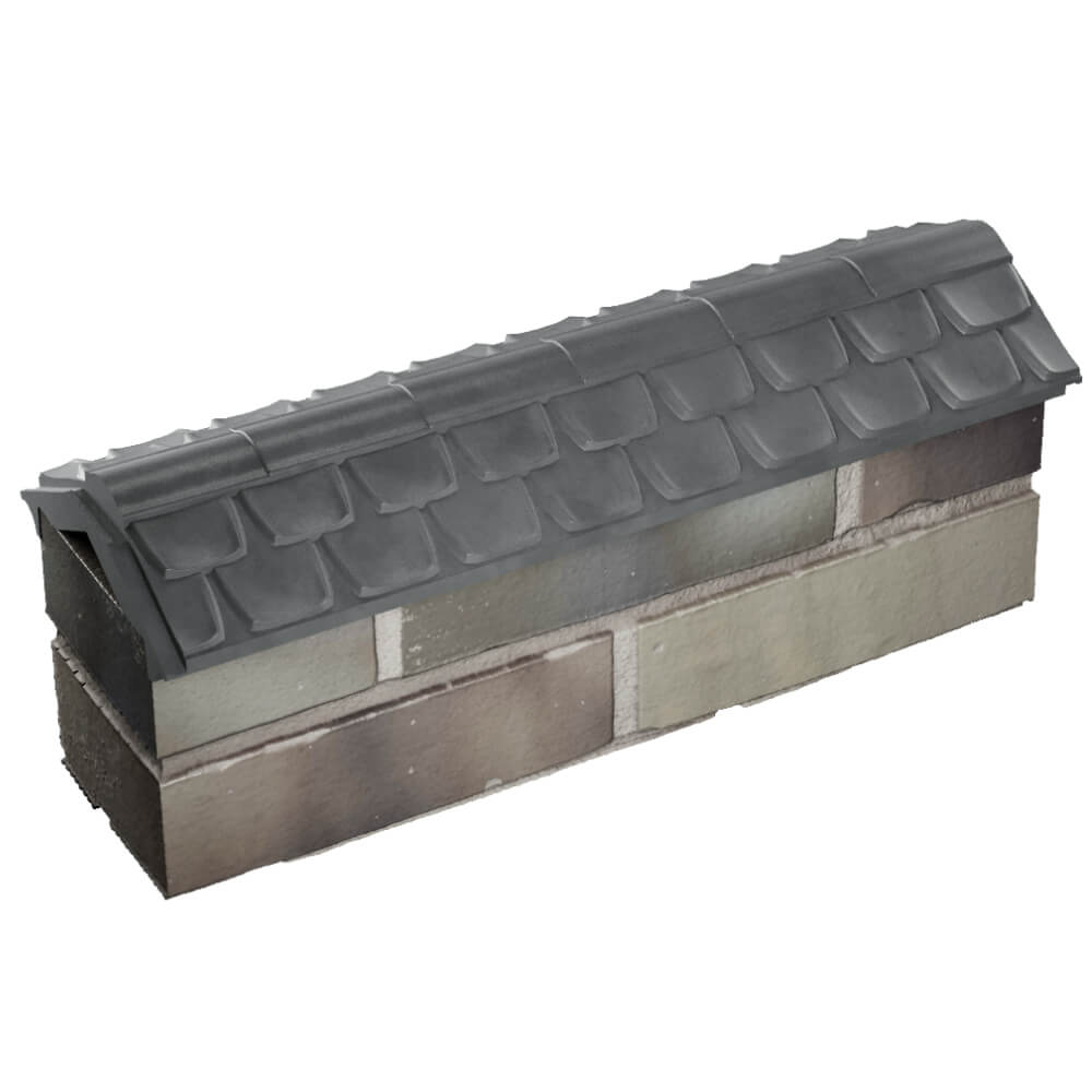 Парапет Zking Эльбрус Серый с посадкой на 0.5 кирпича (130мм) в Геленджике фото