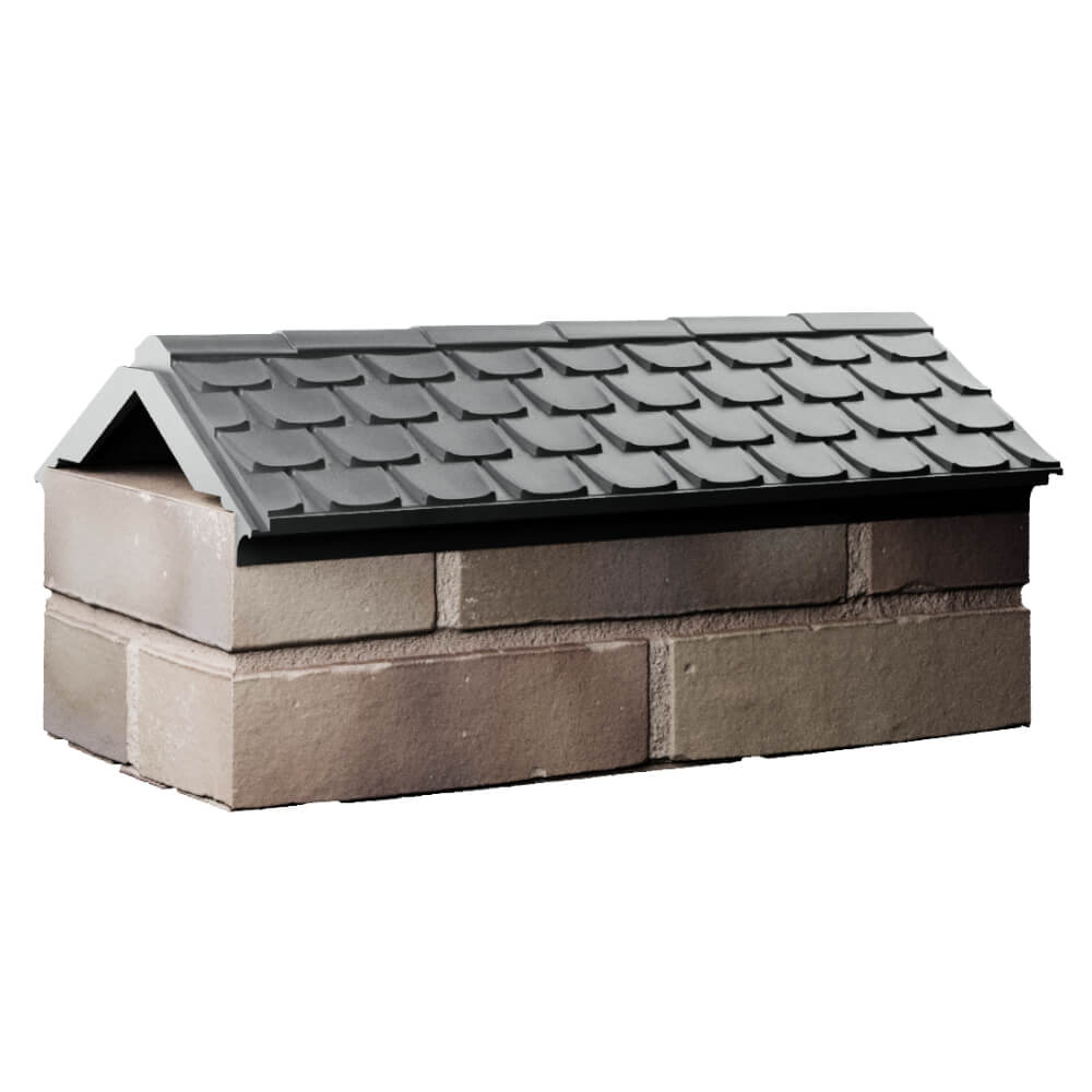 Парапет Zking Эльбрус Серый с посадкой на 1 кирпич (255мм) Геленджик фото