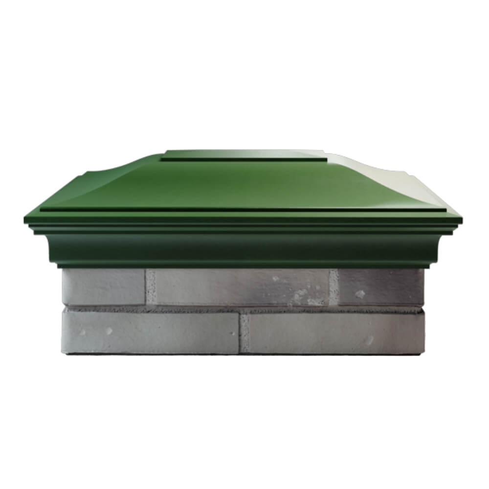 Колпак Zking Монблан Зеленый на столб 2х1.5 кирпича (515х385мм) в Геленджике фото