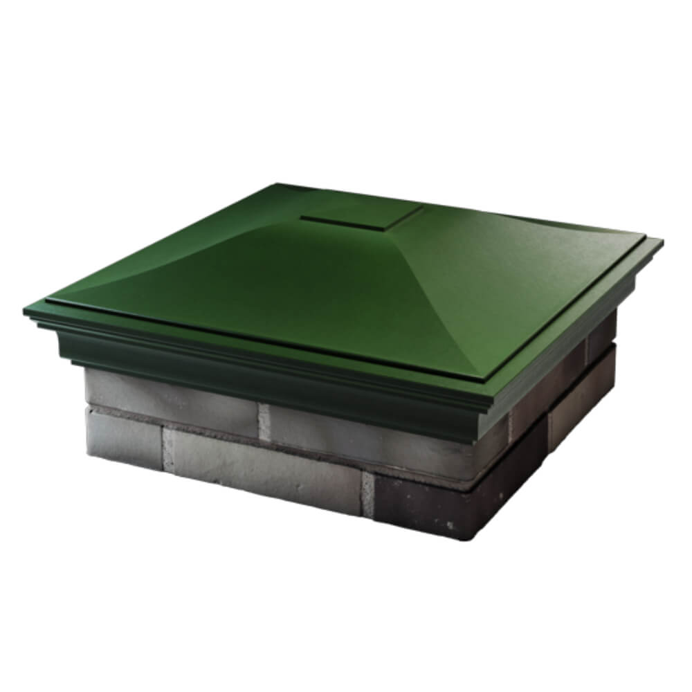 Колпак Zking Монблан Зеленый на столб 2х2 кирпича (515х515мм) в Геленджике фото