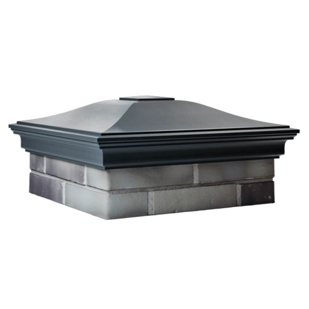 Колпак Zking Монблан Серый на столб 2х2 кирпича (515х515мм) в Геленджике фото