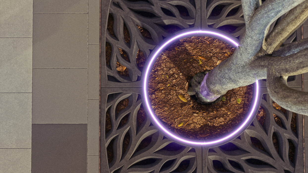 Приствольная решетка для дерева ZKING CRUST 1.2х1.2м Черная в Геленджике фото