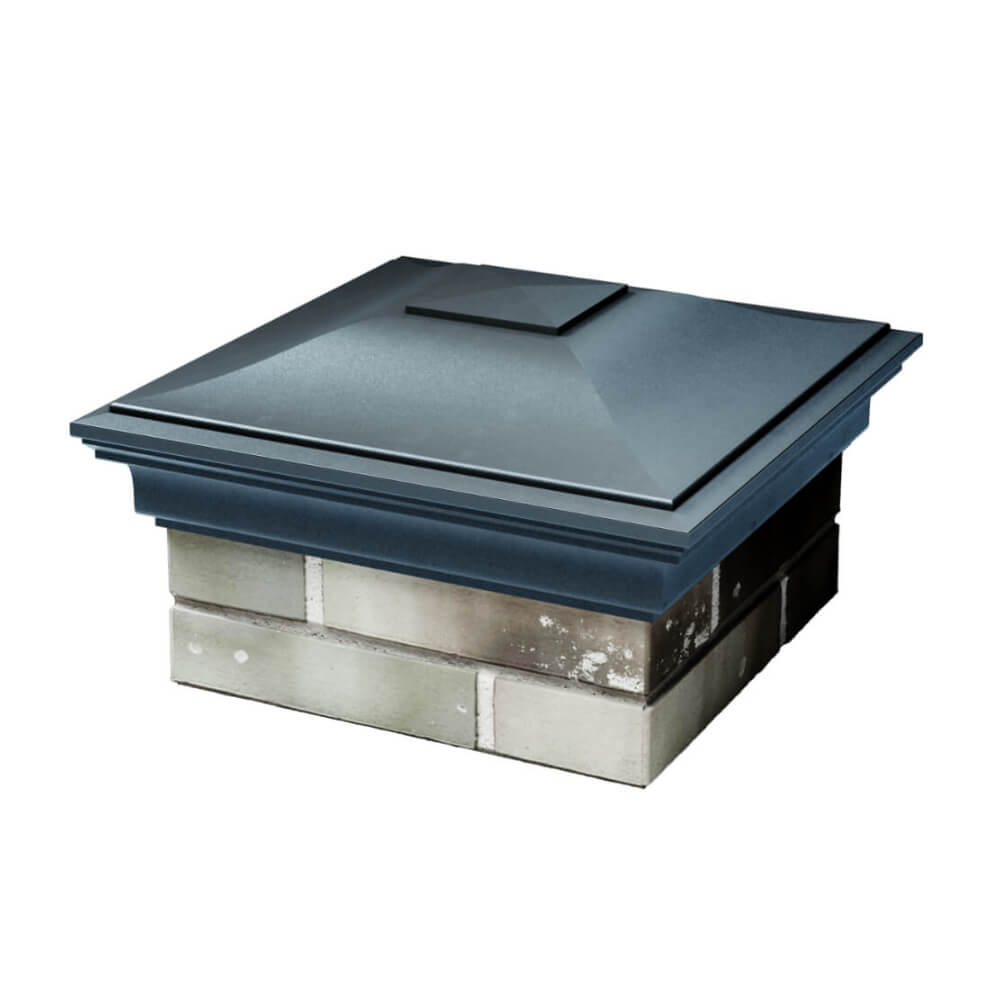 Колпак Zking Монблан Серый на столб 1.5х1.5 еврокирпича 0.7НФ (355х355мм) в Геленджике фото