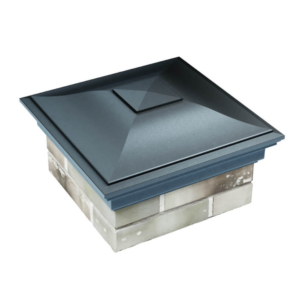 Колпак Zking Монблан Серый на столб 1.5х1.5 еврокирпича 0.7НФ (355х355мм) в Геленджике фото