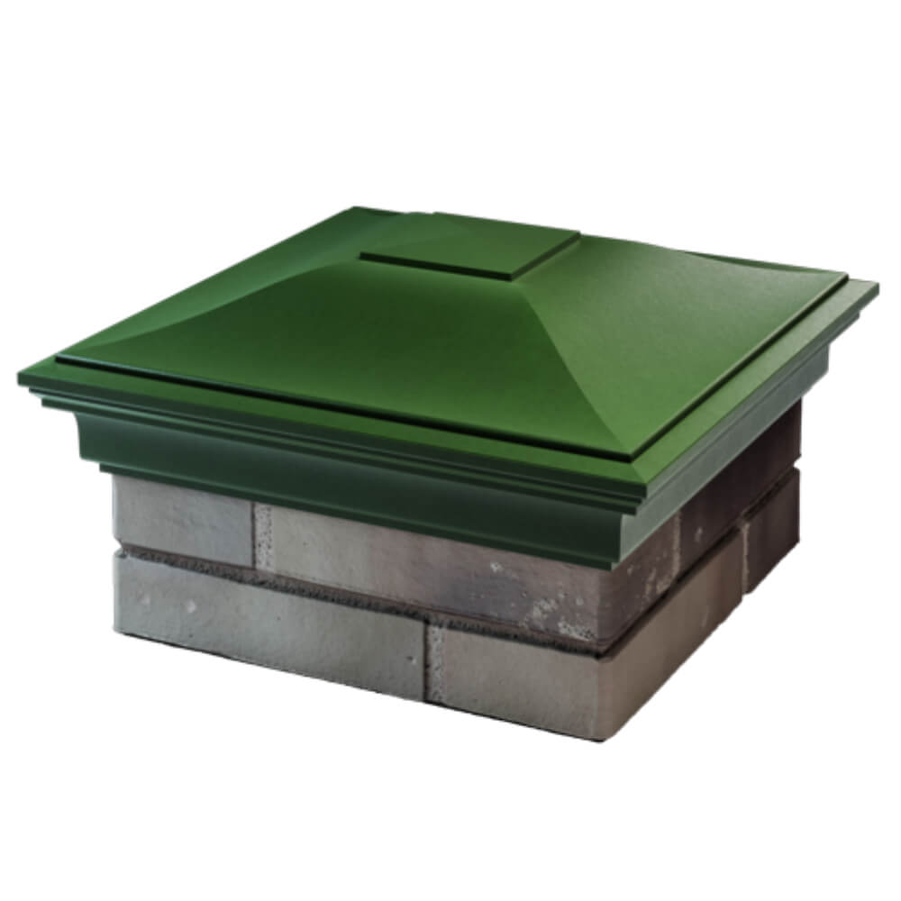 Колпак Zking Монблан Зеленый на столб 1.5х1.5 кирпича (385х385мм) в Геленджике фото