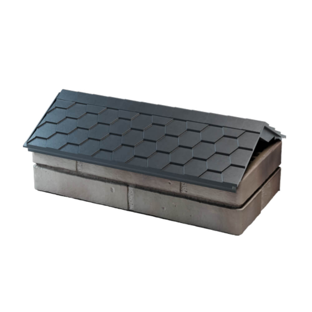 Парапет Zking Эверест Серый с посадкой на 1 кирпич (200/225/255мм) в Геленджике фото