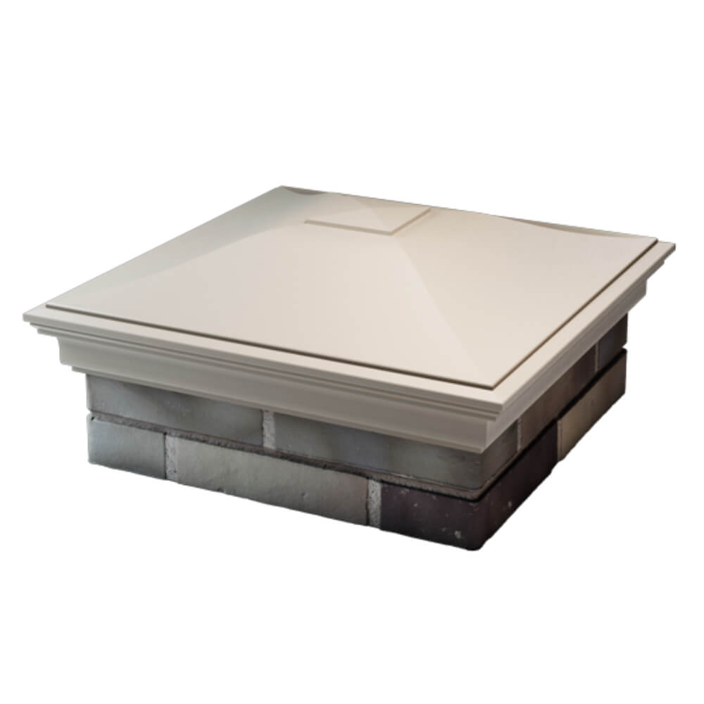 Колпак Zking Монблан Бежевый на столб 2х2 кирпича (515х515мм) в Геленджике фото