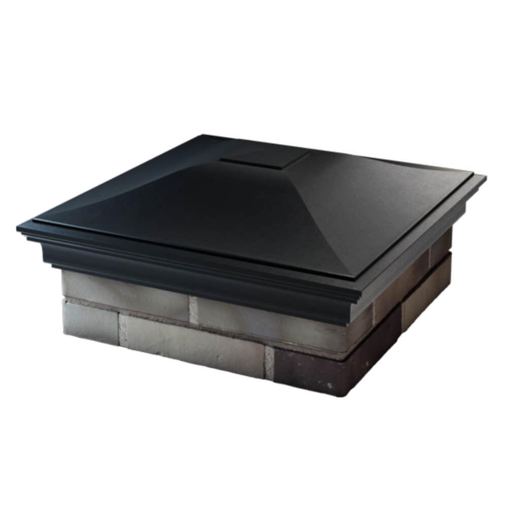 Колпак Zking Монблан Черный на столб 2х2 кирпича (515х515мм) в Геленджике фото