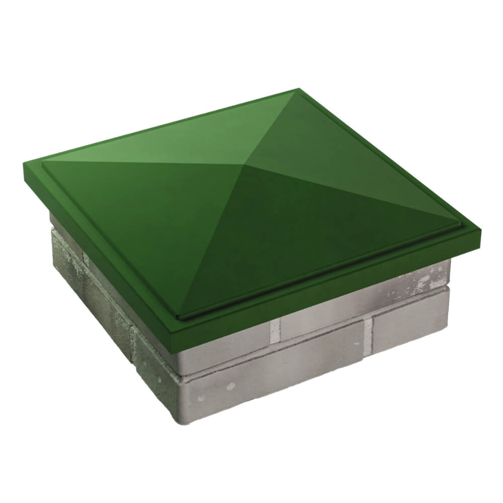 Колпак Zking БонаМоно Зеленый на столб 1.5х1.5 кирпича (385х385, 400х400мм) в Геленджике фото