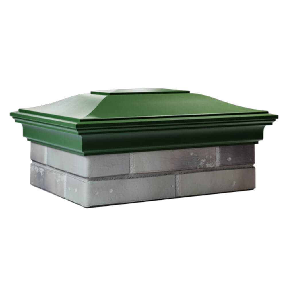 Колпак Zking Монблан Зеленый на столб 2х1.5 кирпича (515х385мм) в Геленджике фото