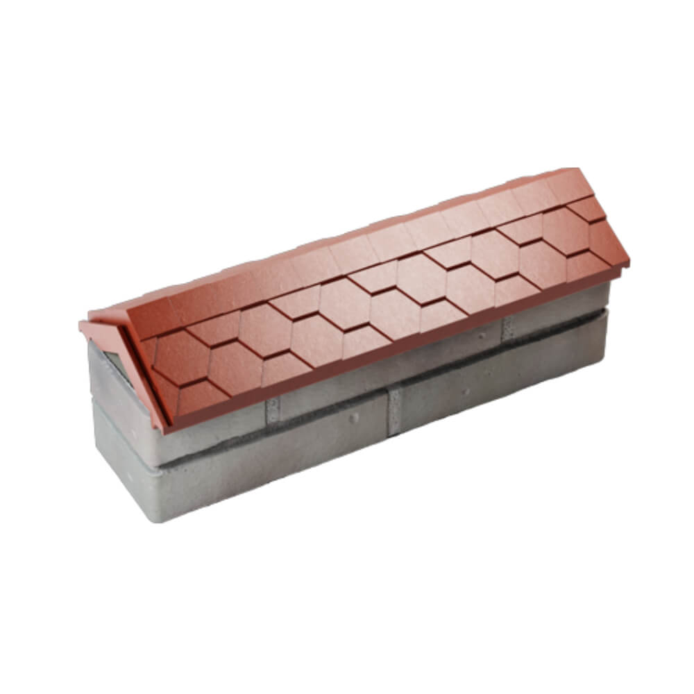 Парапет Zking Эверест Красный с посадкой на 0.5 кирпича (130мм) в Геленджике фото