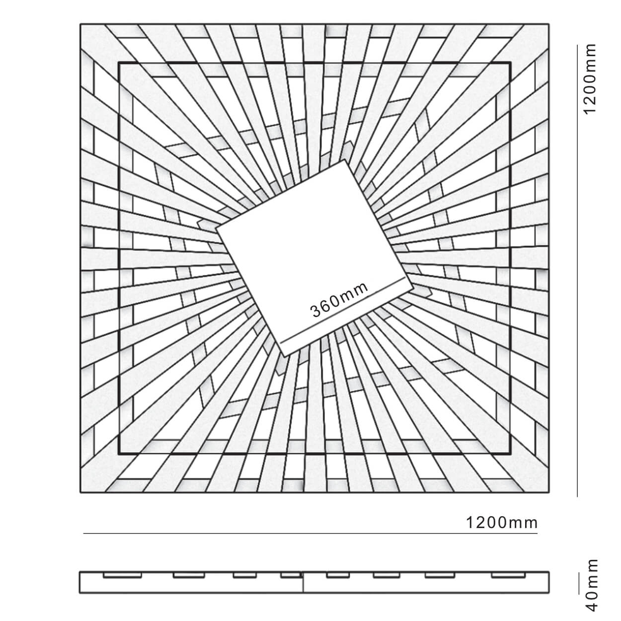 Приствольная решетка для дерева ZKING ATMOSPHERE 1.2х1.2м Черная в Геленджике фото
