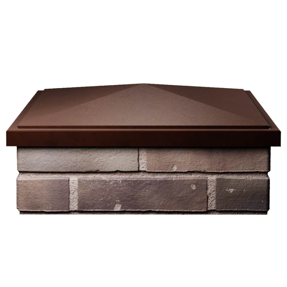Колпак Zking БонаМоно Коричневый на столб 2х2 кирпича (515х515, 530х530мм) Геленджик фото