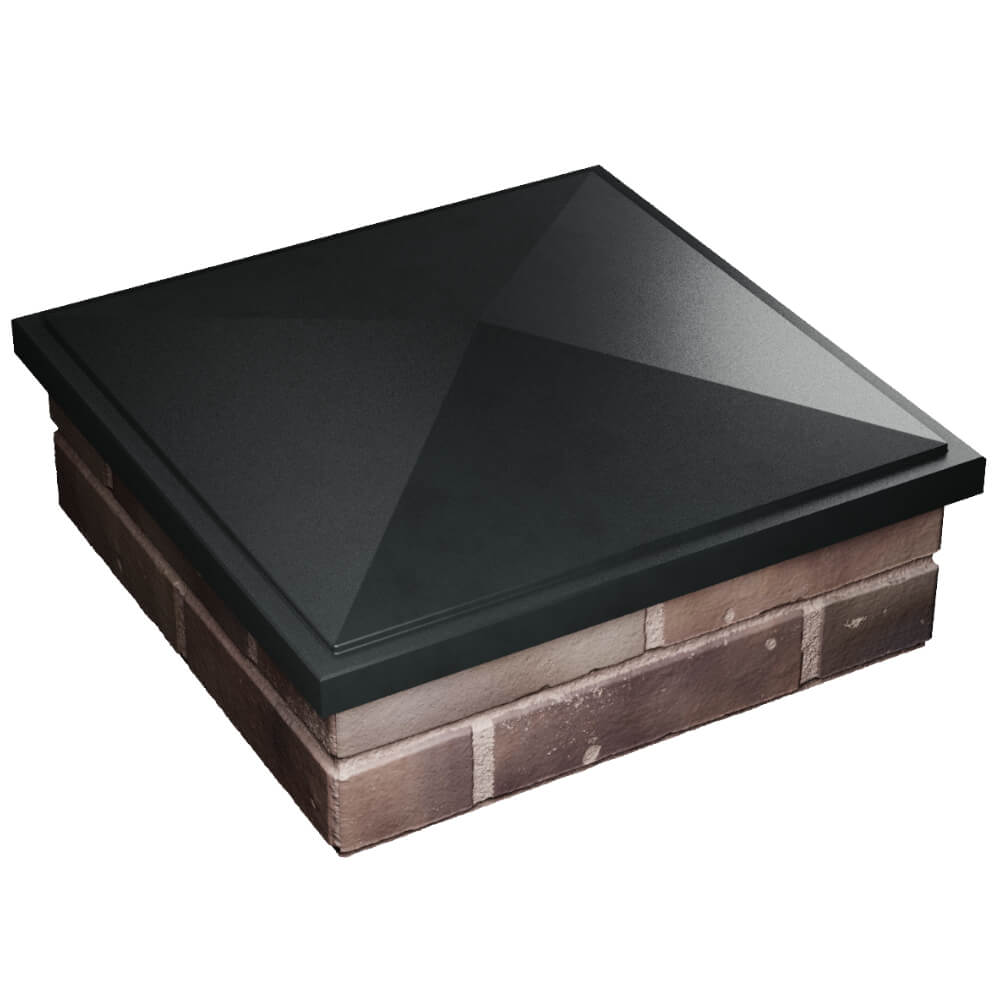 Колпак Zking БонаМоно Черный на столб 2х2 кирпича (515х515, 530х530мм) в Геленджике фото