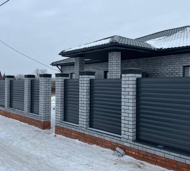 Колпак Zking Бона ХайТек Серый на столб 1.5х1.5 кирпича (385х385мм) в Геленджике фото