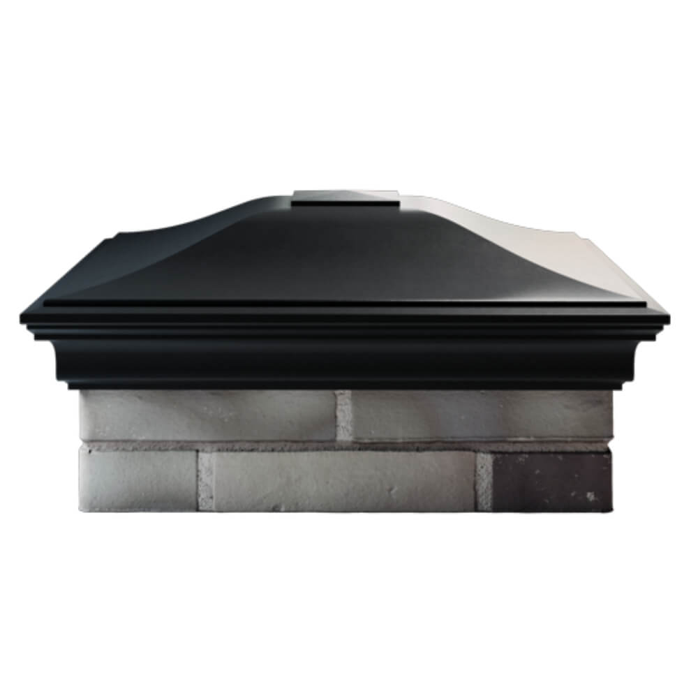 Колпак Zking Монблан Черный на столб 2х2 кирпича (515х515мм) в Геленджике фото