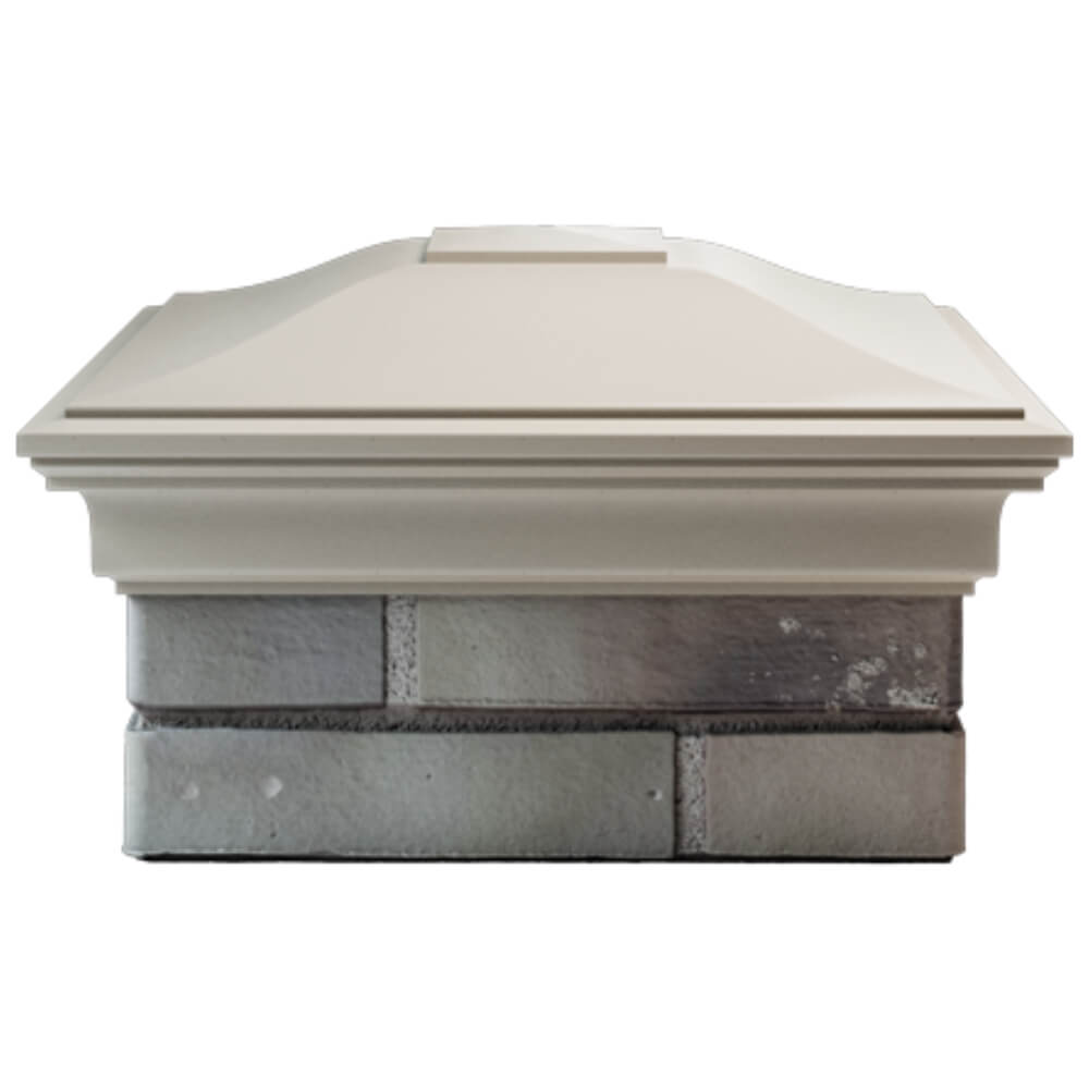 Колпак Zking Монблан Бежевый на столб 1.5х1.5 кирпича (385х385мм) Геленджик фото