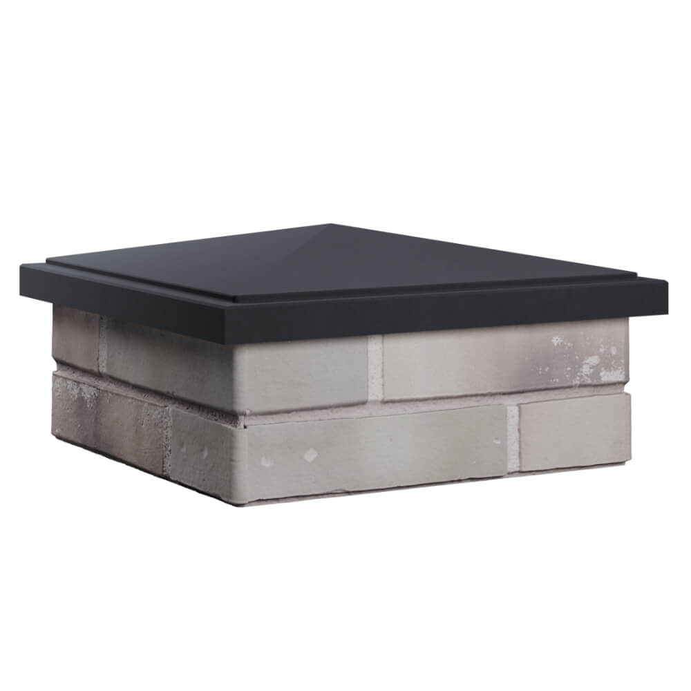 Колпак Zking БонаМоно Серый на столб 1.5х1.5 кирпича (385х385, 400х400мм) в Геленджике фото