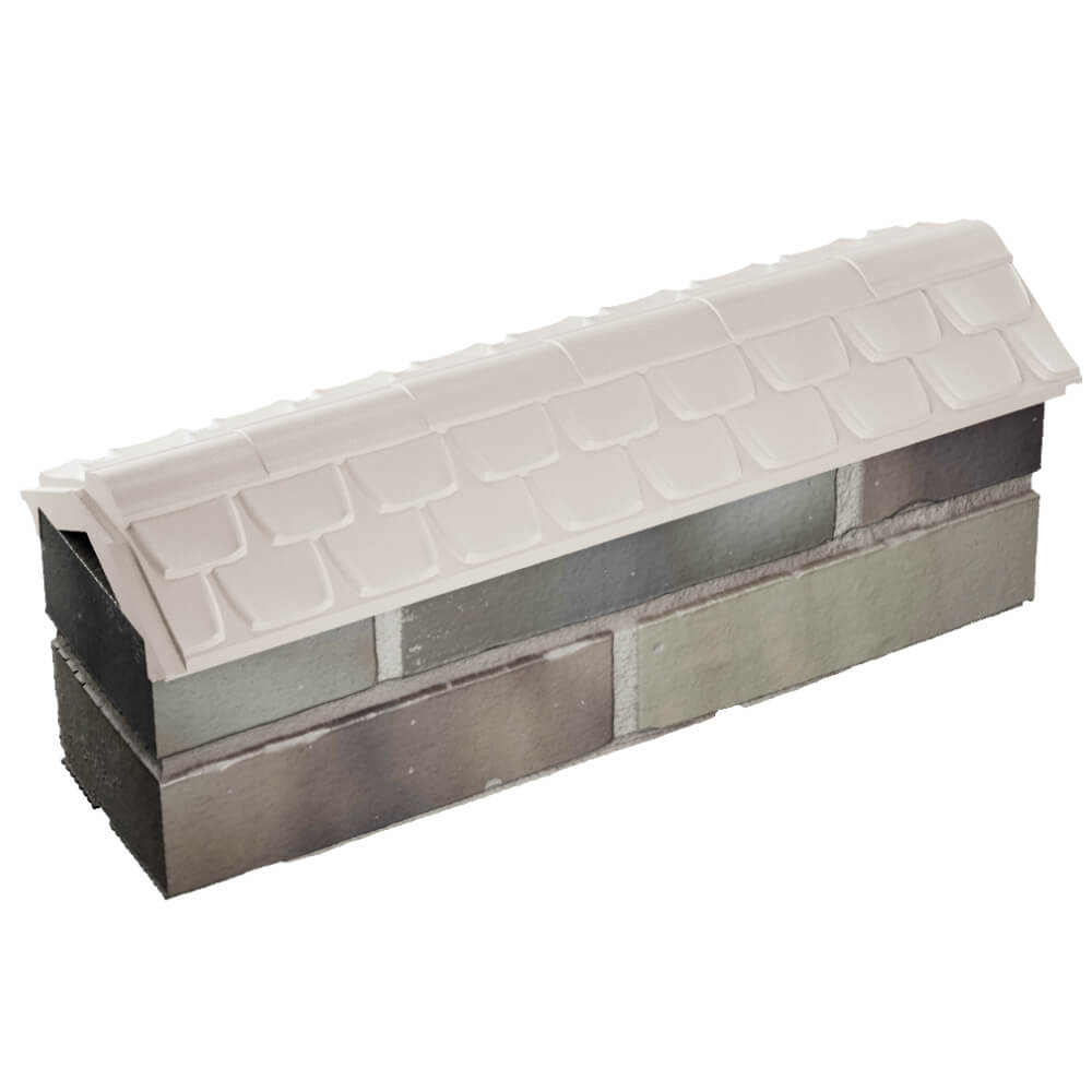 Парапет Zking Эльбрус Бежевый с посадкой на 0.5 кирпича (130мм) в Геленджике фото