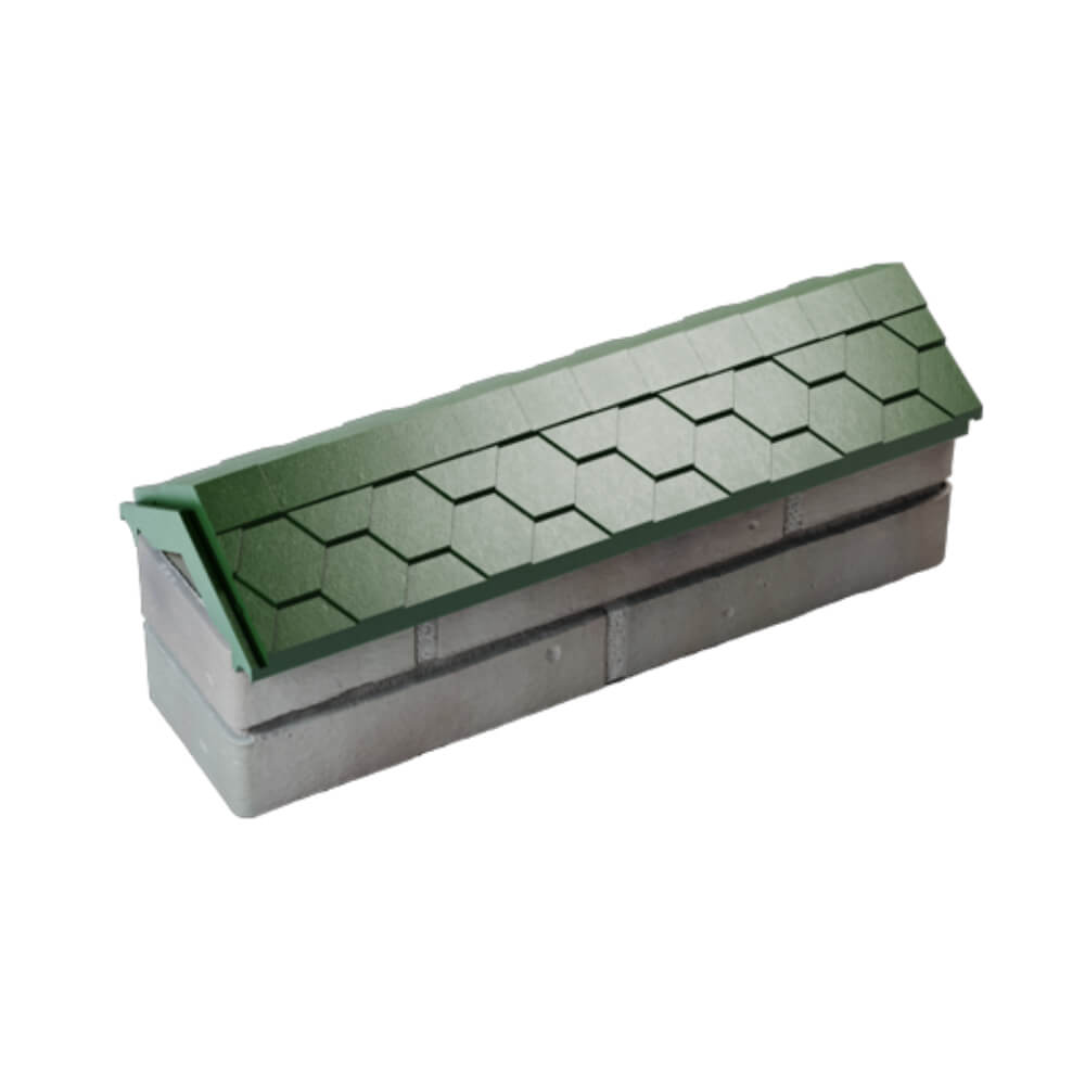 Парапет Zking Эверест Зеленый с посадкой на 0.5 кирпича (130мм) в Геленджике фото