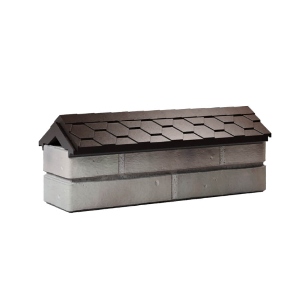 Парапет Zking Эверест Коричневый с посадкой на 0.5 кирпича (130мм) Геленджик фото