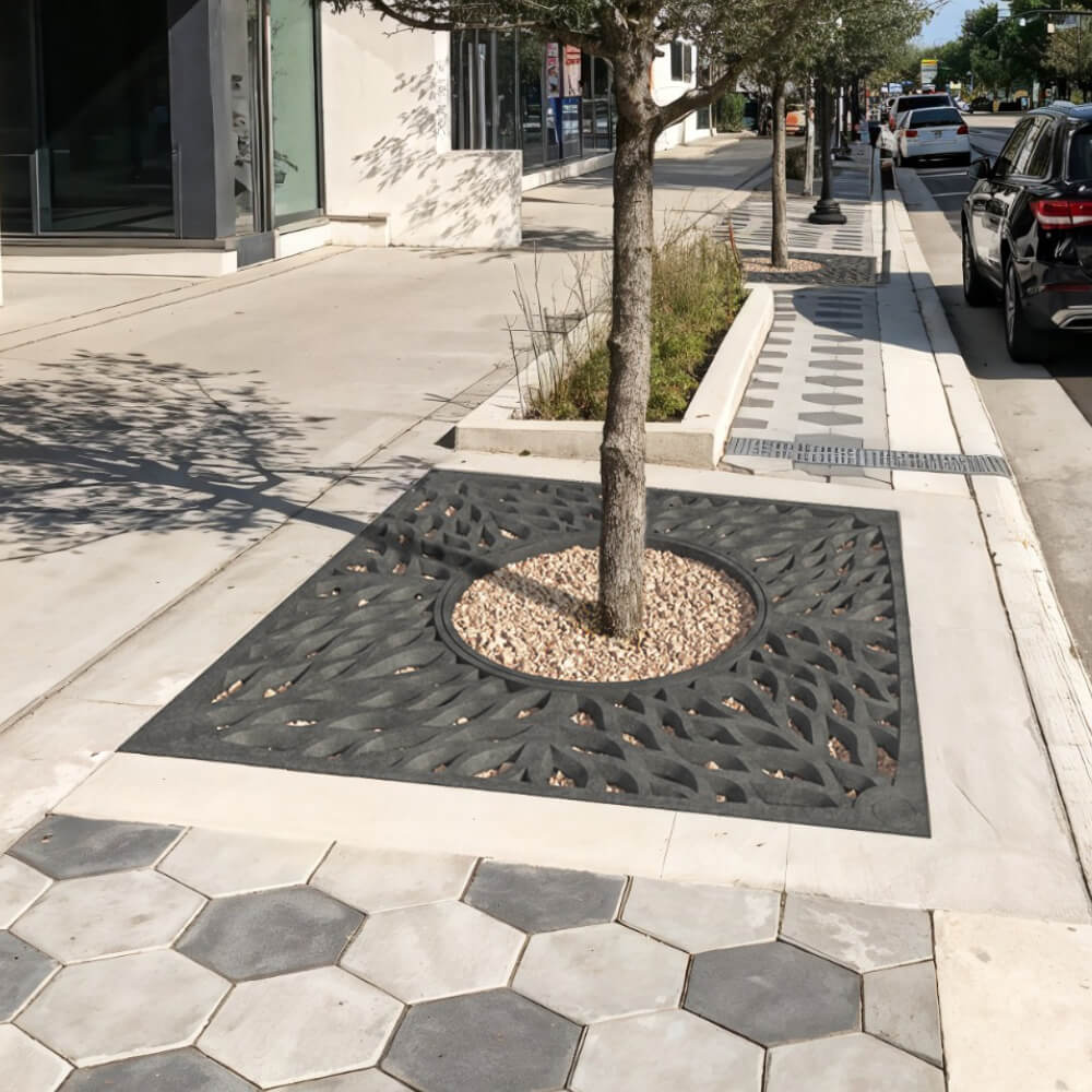 Приствольная решетка для дерева ZKING CRUST 2х2м Черная в Геленджике фото