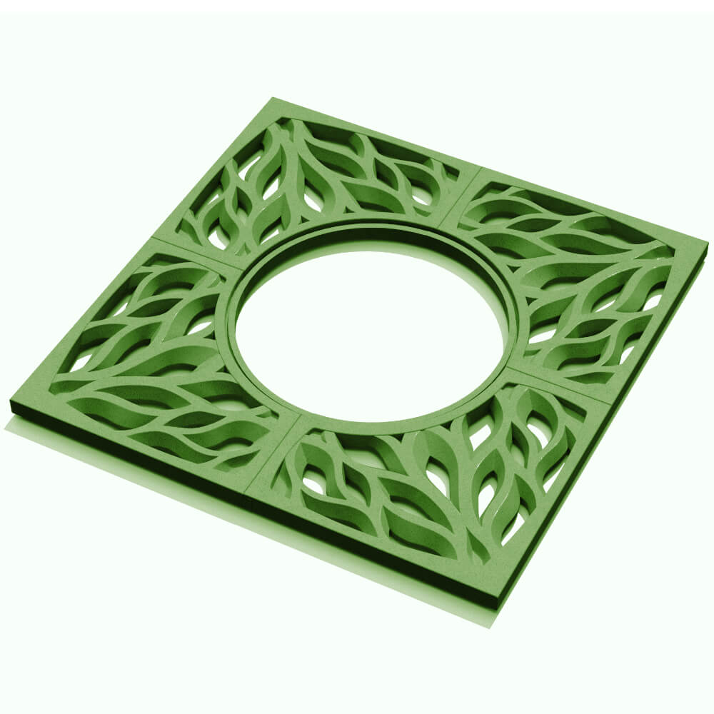 Приствольная решетка для дерева ZKING CRUST 1.2х1.2м Зеленая в Геленджике фото