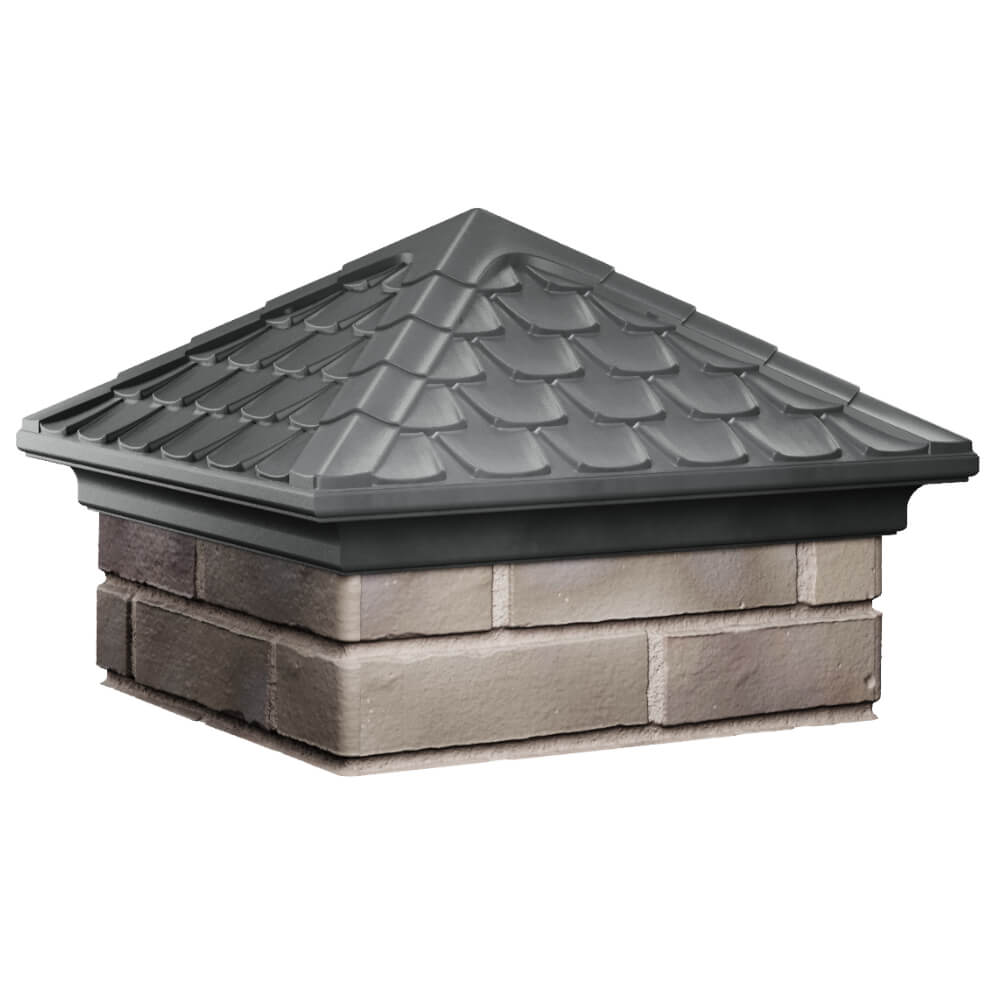 Колпак Zking Эльбрус Серый на столб 1.5х1.5 кирпича (385х385мм) в Геленджике фото