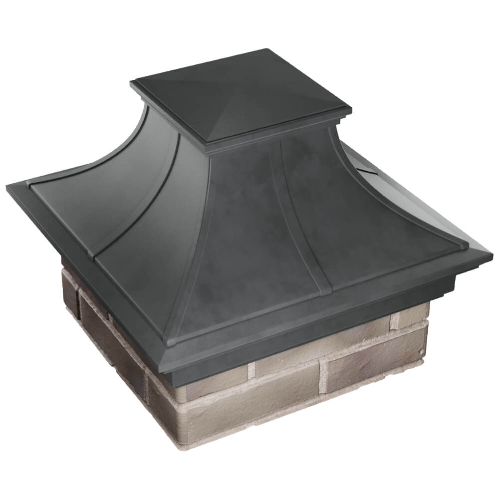 Колпак Zking Монблан Премиум Серый на столб 1.5х1.5 кирпича (385х385мм) в Геленджике фото