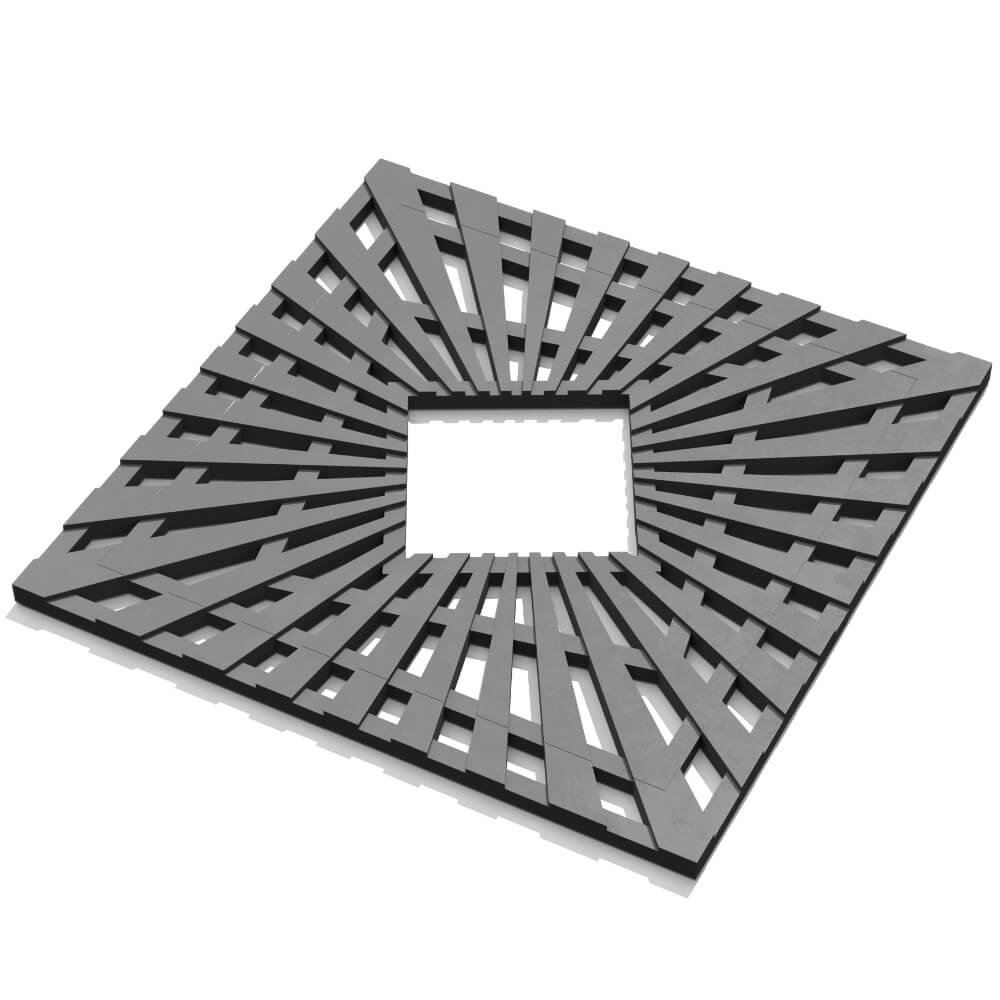 Приствольная решетка для дерева ZKING ATMOSPHERE 1.2х1.2м Серая в Геленджике фото