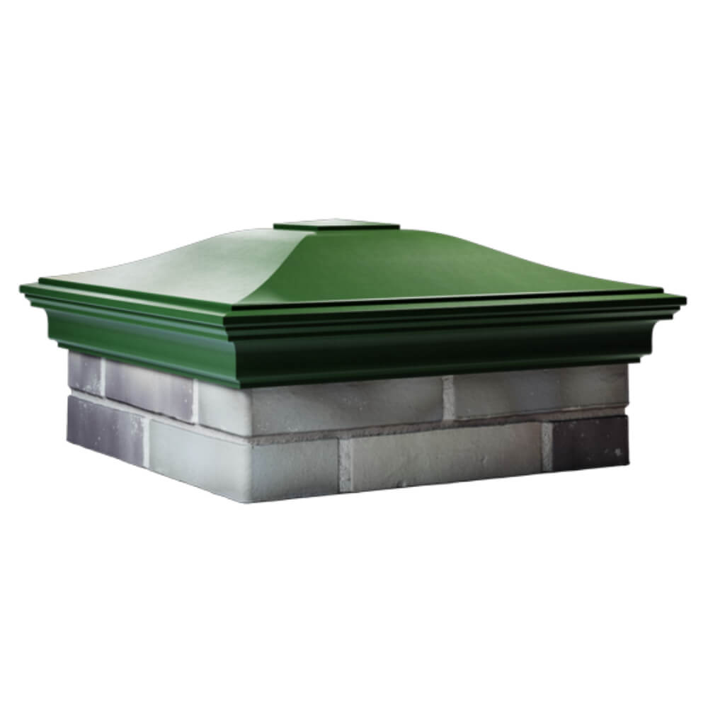 Колпак Zking Монблан Зеленый на столб 2х2 кирпича (515х515мм) в Геленджике фото